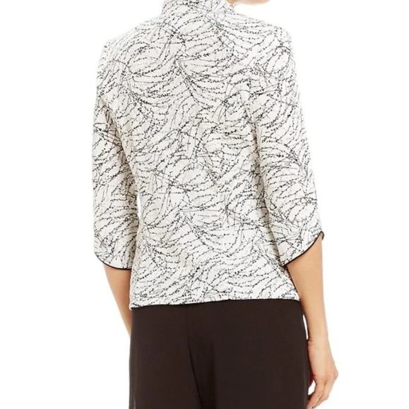 Foiled Print Jacket ALEX EVENINGS - Picture 2 of 7